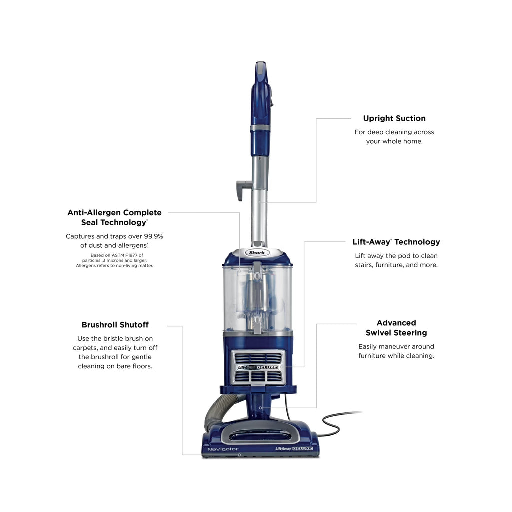 Cleanyva® NavigatorDeluxe™ Upright Vacuum